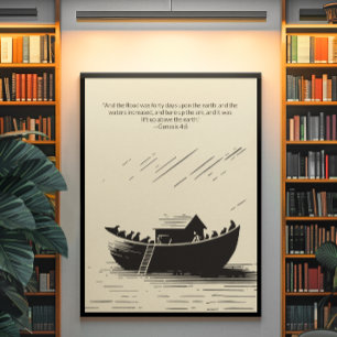 Minimalistisk kristen väggkonst - dubbelsidig utsk