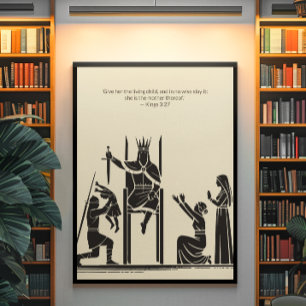 Minimalistisk kristen väggkonst - dubbelsidig utsk