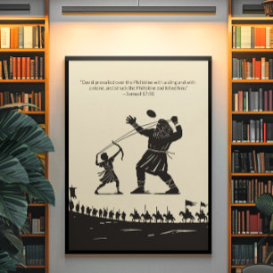 Minimalistisk kristen väggkonst - dubbelsidig utsk