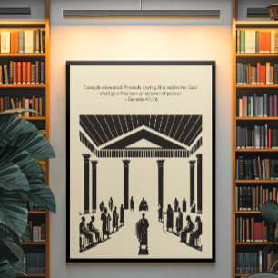 Minimalistisk kristen väggkonst - dubbelsidig utsk