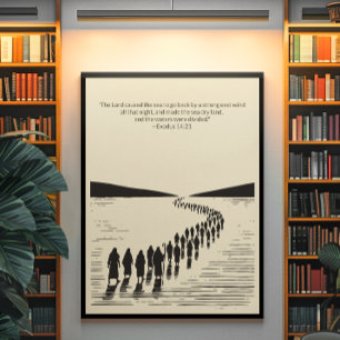 Minimalistisk kristen väggkonst - dubbelsidig utsk