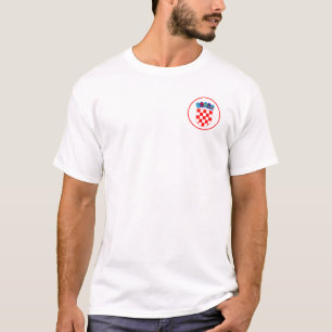 Minimalistisk kroatisk Emblem T-Shirt