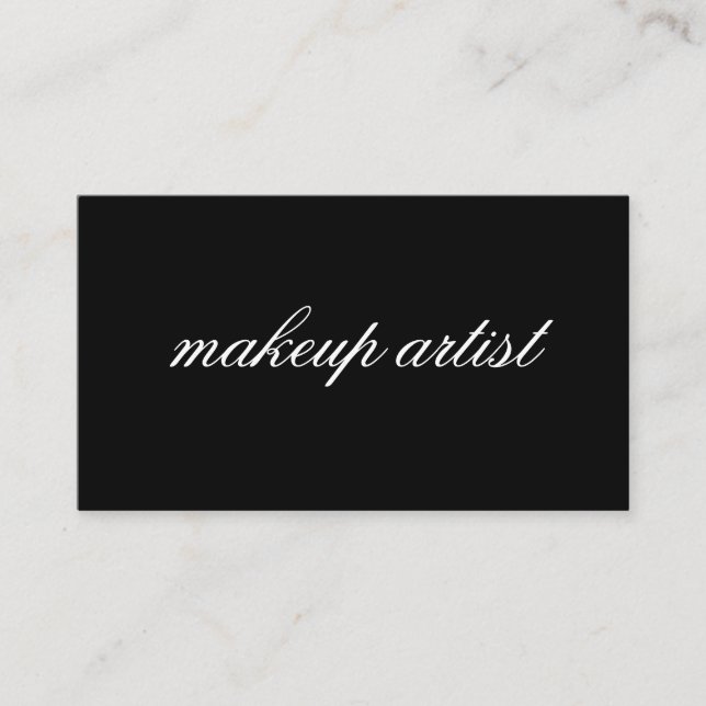 Minimalistisk kursiv text visitkort (Framsida)