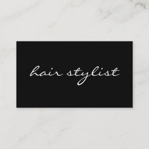 Minimalistisk kursiv text visitkort