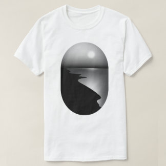 Minimalistisk kustmåne Grafisk t-shirt