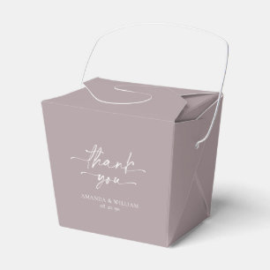 Minimalistisk låda för Lilac-bröllop Presentaskar