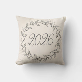 Minimalistisk lagerkrans 2026 kudde
