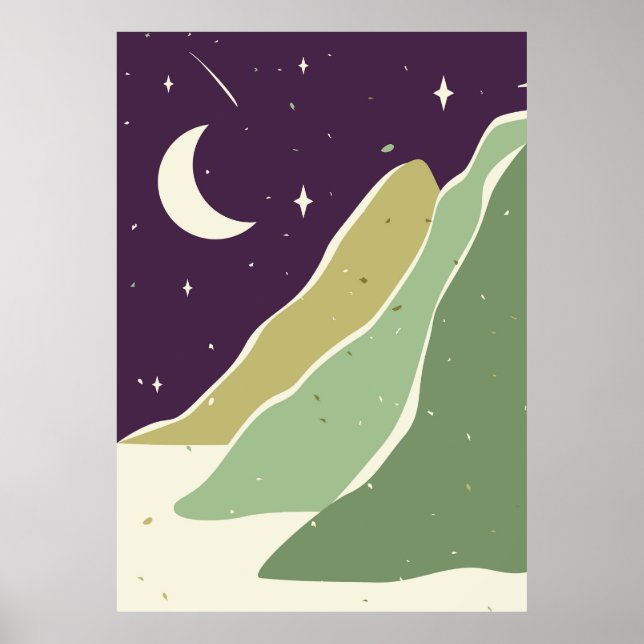 Minimalistisk landskap poster (Framsidan)