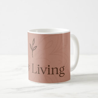 Minimalistisk "Långsamt Liv" Kaffemugg