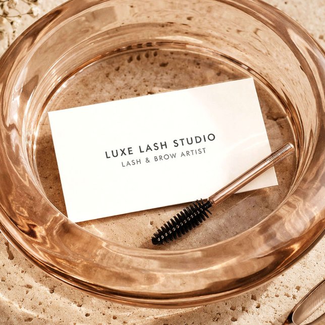 Minimalistisk Lash Artist Lyx Schönhetsstudio Elfe Visitkort (Skapare uppladdad)