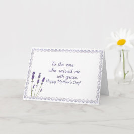 Minimalistisk Lavender Mors dag Kärlek Kort
