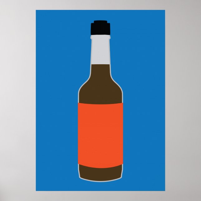 Minimalistisk lea & perrins poster (Framsidan)