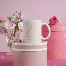 Minimalistisk Light Peach Makeup Artist Line Chic