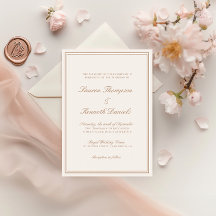 Minimalistisk Light Taupe Elegant Calligraphy Bröl