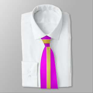 Minimalistisk lila gradient med guld rand slips
