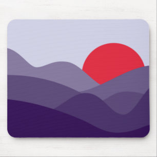 Minimalistisk Lila i Sol Cyber Grape Musmatta