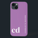 Minimalistisk Lila Monogram<br><div class="desc">Personligen iphone case kombinerar stil och fungerar, skapar det som ett måste för alla som söker iphone case sött och unikt. Designad för dem som kärlek iphone case sött girig och iphone case söt rosa, lägger fodral till lite elegans till din enhet. Perfekt för söt skolförråd och back to school...</div>