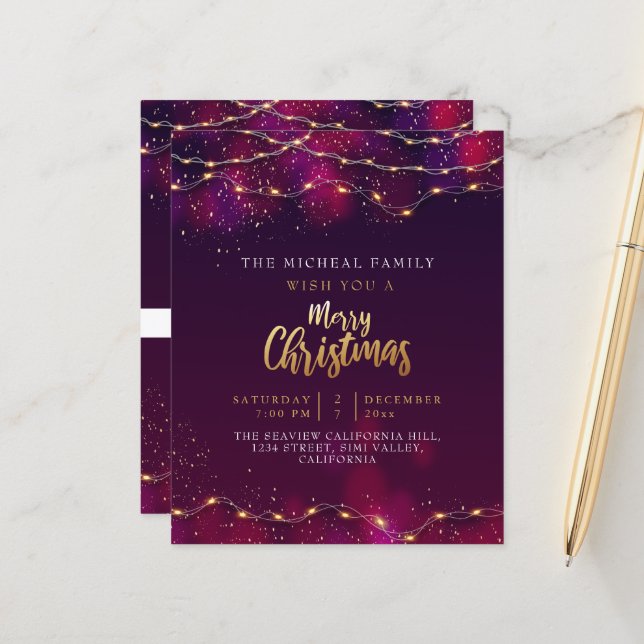 Minimalistisk Lila Neon Holly-Anpassningsbarnas ju (Fram/Back In Situ)