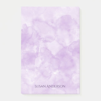 Minimalistisk lila, vattenfärg post-it block