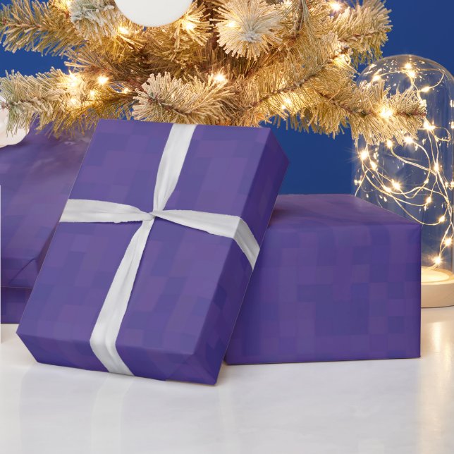 Minimalistisk lila violett mönster modern gåva presentpapper (Helgdagar)