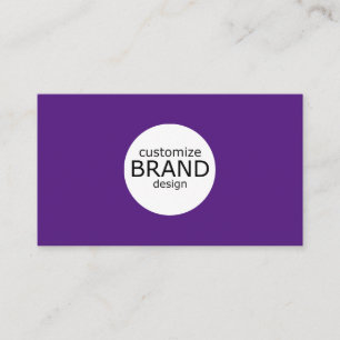 Minimalistisk Lila White Professionell Corporate B Visitkort
