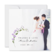 Minimalistisk lilac blommigt Bröllop