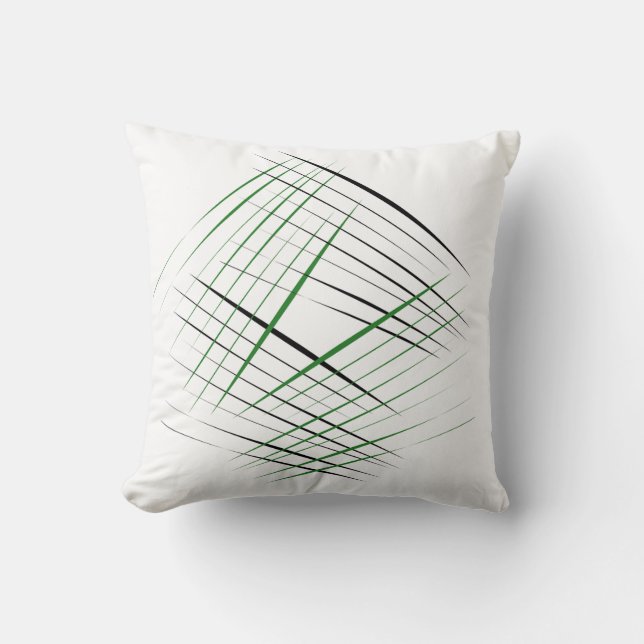Minimalistisk Linje Konst Dekorativ Kudd – 16x16 M Kudde (Framsida)