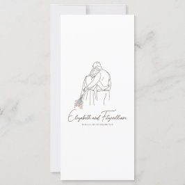 Minimalistisk linjeartikel Romantic lite Blommigt 