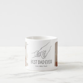 Minimalistisk linjekonst Bästa pappa någonsin Foto Espressomugg