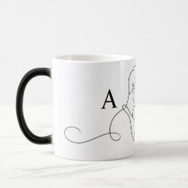 Minimalistisk Linjekonst Koppel Anpassad Namn Mugg