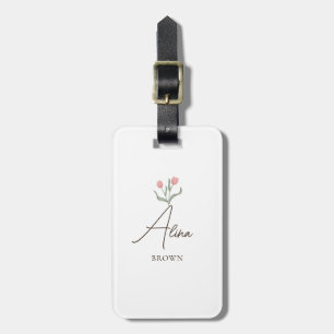 Minimalistisk linjekonst med lite hugger Bouquet Bagagebricka