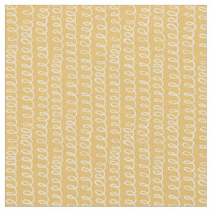 Minimalistisk linjekonst mönster gul tyg