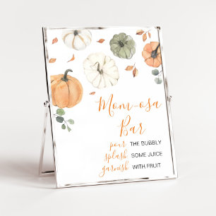 Minimalistisk lite Pumpkin Mamma Osa Pub Poster
