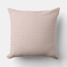 Minimalistisk liten rosa blommig mönstrad kastkudd