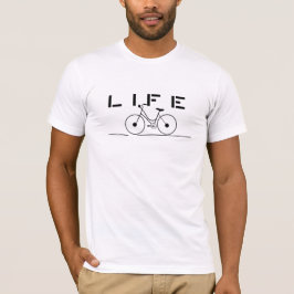 Minimalistisk "LIV" Cykel Grafisk T-Shirt | Modern