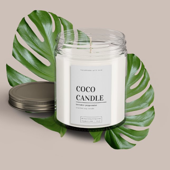 Minimalistisk ljus-etikett mat etikett (Skapare uppladdad)