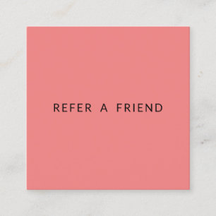 Minimalistisk Ljus Korall Fastighets Referens Kort