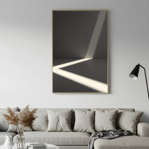 Minimalistisk ljus- och skuggabstrakt fotograferin poster