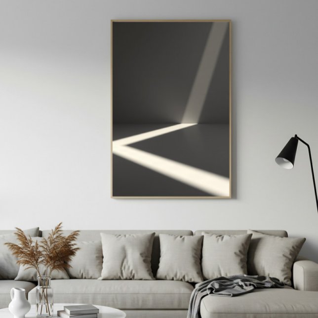 Minimalistisk ljus- och skuggabstrakt fotograferin poster (Skapare uppladdad)