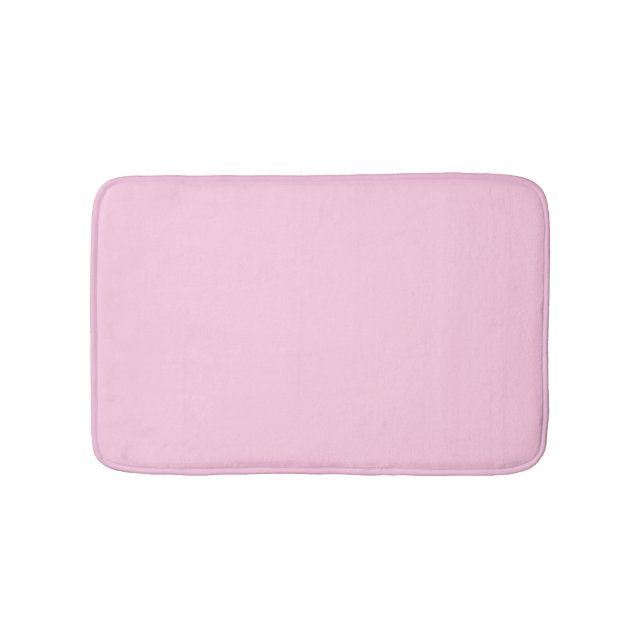 Minimalistisk ljus rosa solid, vanlig elegant mode badrumsmatta (Framsidan)