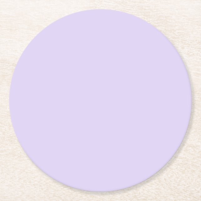Minimalistisk ljusblå färg underlägg papper rund (Framsidan)