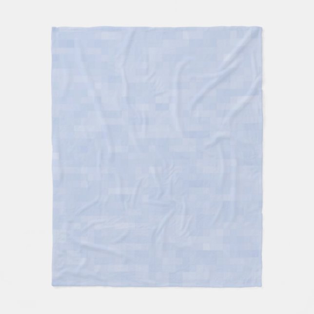 Minimalistisk ljusblå modern mönster fleecefilt (Framsidan)