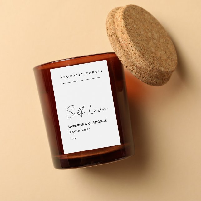 Minimalistisk ljusmarkering mat etikett (Skapare uppladdad)