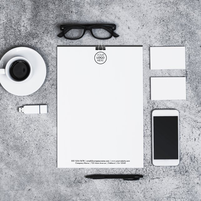 Minimalistisk Logotyp för Anpassningsbar Brevhuvud (Skapare uppladdad)