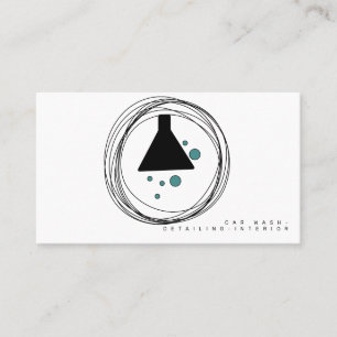 Minimalistisk logotyp för inredningsdesigner för b visitkort