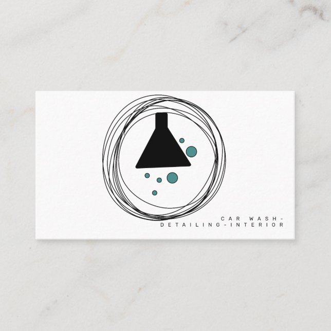 Minimalistisk logotyp för inredningsdesigner för b visitkort (Framsida)