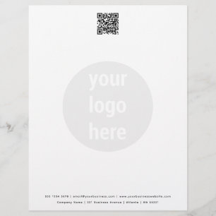 Minimalistisk Logotyp för QR-kod, företagskort Brevhuvud