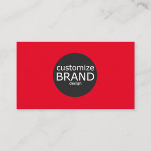Minimalistisk Logotyp för röd Professionell Visitkort