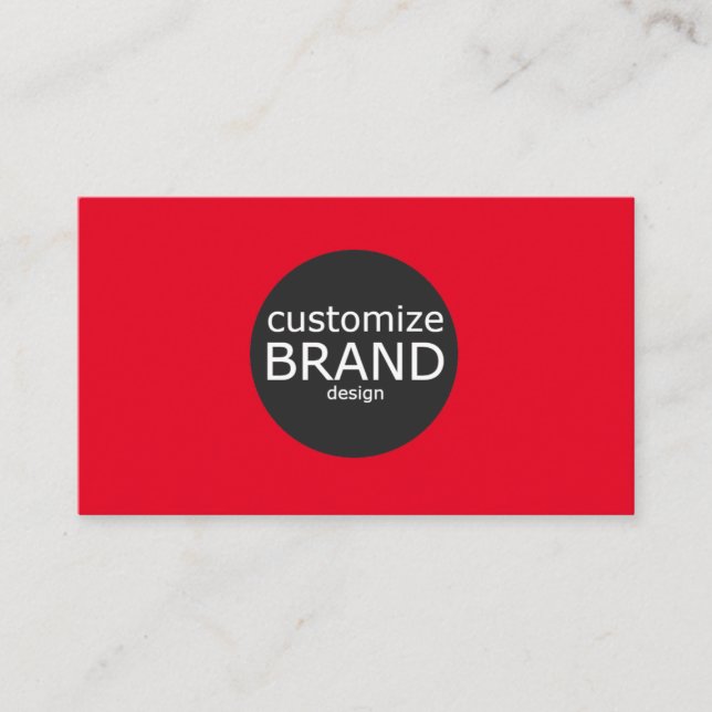 Minimalistisk Logotyp för röd Professionell Visitkort (Framsida)