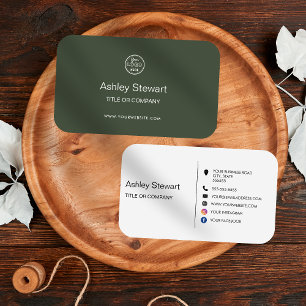 Minimalistisk Logotyp för Social-mediets webbplats Visitkort
